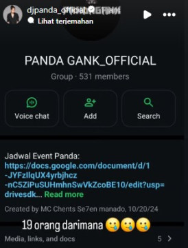 Bantahan DJ Panda terkait pernyataan Erika Carlina. (YouTube)